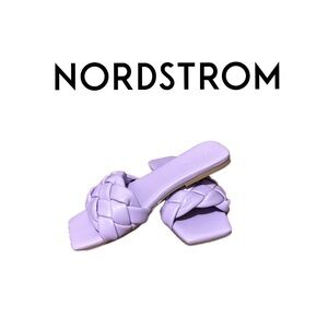 Nordstrom’s Open Edit Lucca Slide Sandals in Lavender 6.5
